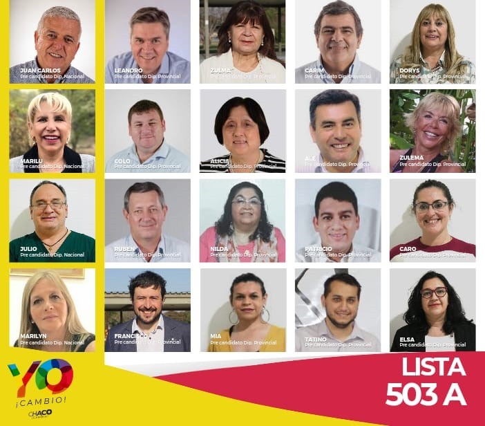 Yo Cambio lista 503 a ya tiene a sus precandidatos a diputados