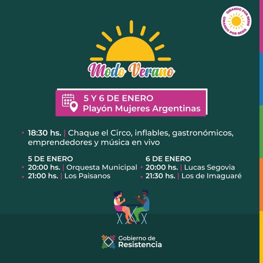 Modo Verano: la propuesta cultural con la Resistencia busca consolidarse como punto turístico en la región