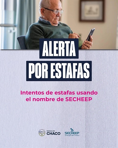 ALERTA POR INTENTOS DE ESTAFAS QUE UTILIZAN EL NOMBRE DE SECHEEP
