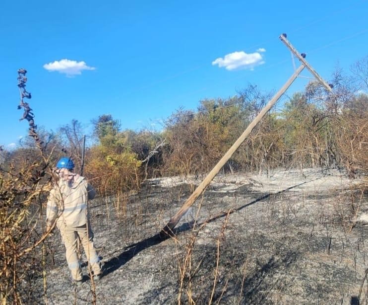 Secheep en alerta por incendios rurales que dañan las redes eléctricas