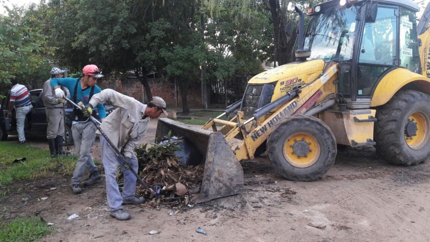 El Municipio multiplicó operativos de limpieza en diferentes puntos de la ciudad