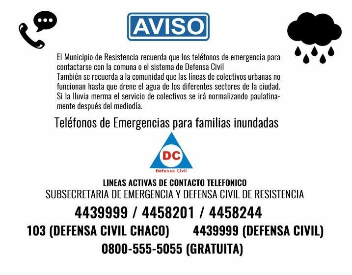 Alerta meteorológica: El Municipio activó los mecanismos de emergencia para contener eventuales contingencias