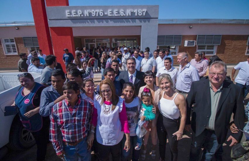 Desde El Impenetrable Capitanich inauguró las clases con obras y anuncios de inversión educativa