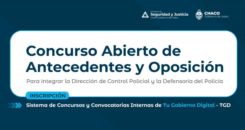Abren inscripciones para la dirección de control policial y de la defensoría del policía