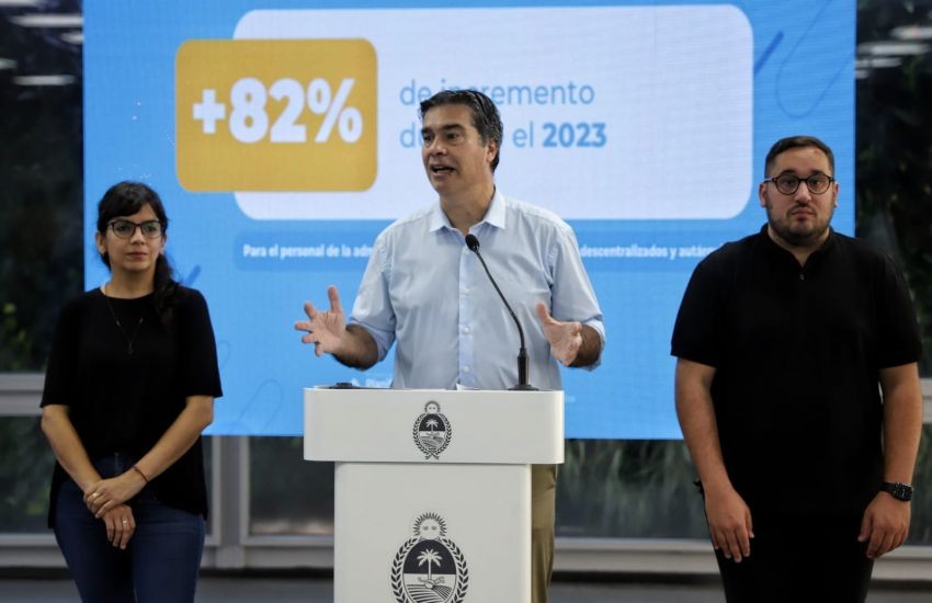 Recomposición salarial: Capitanich anunció 82% de aumento para estatales durante 2023