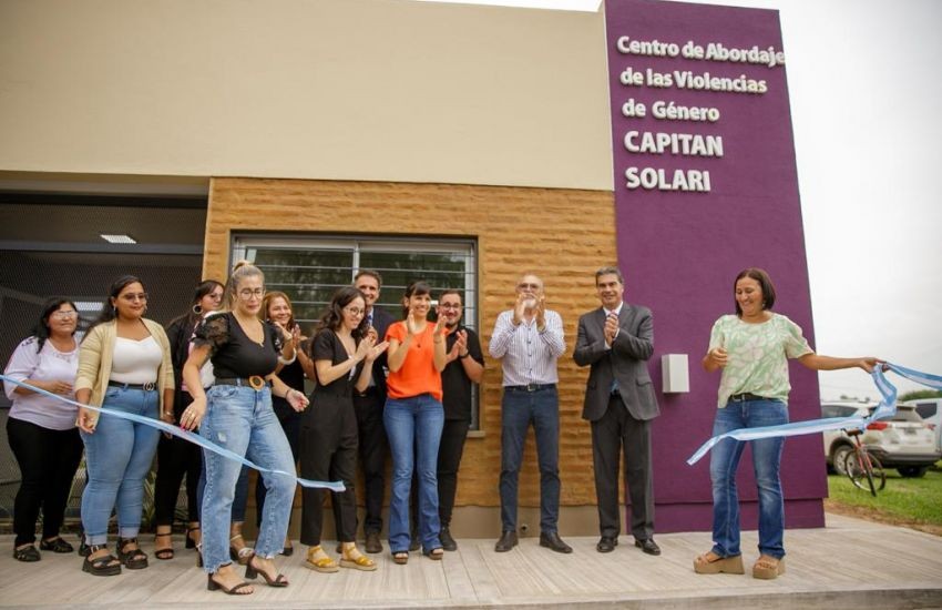 Inauguraron un Centro de Abordaje de las Violencias en Capitán Solari: “La violencia de género es algo que no podemos admitir”