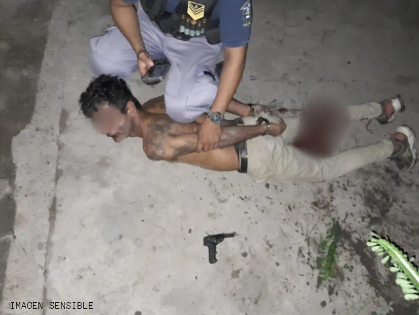 Un policía de Machagai disparó a un delincuente que le apuntó en la cara con un arma de juguete