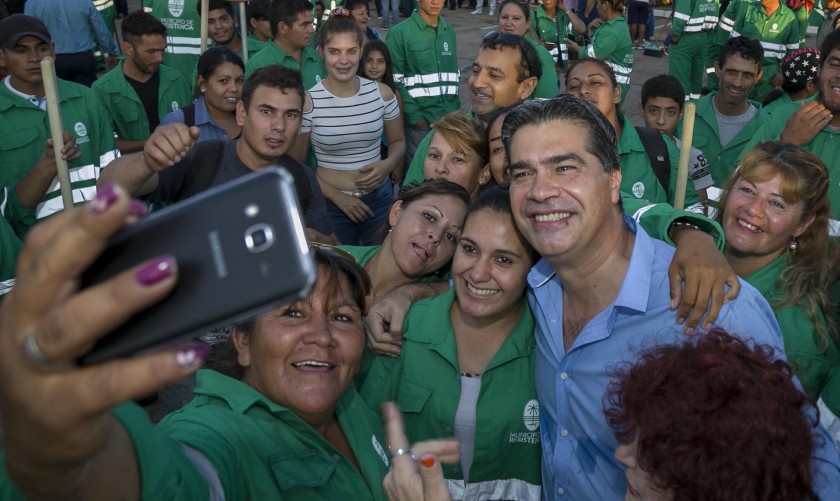 El intendente Jorge Capitanich saludó a los trabajadores en su Día