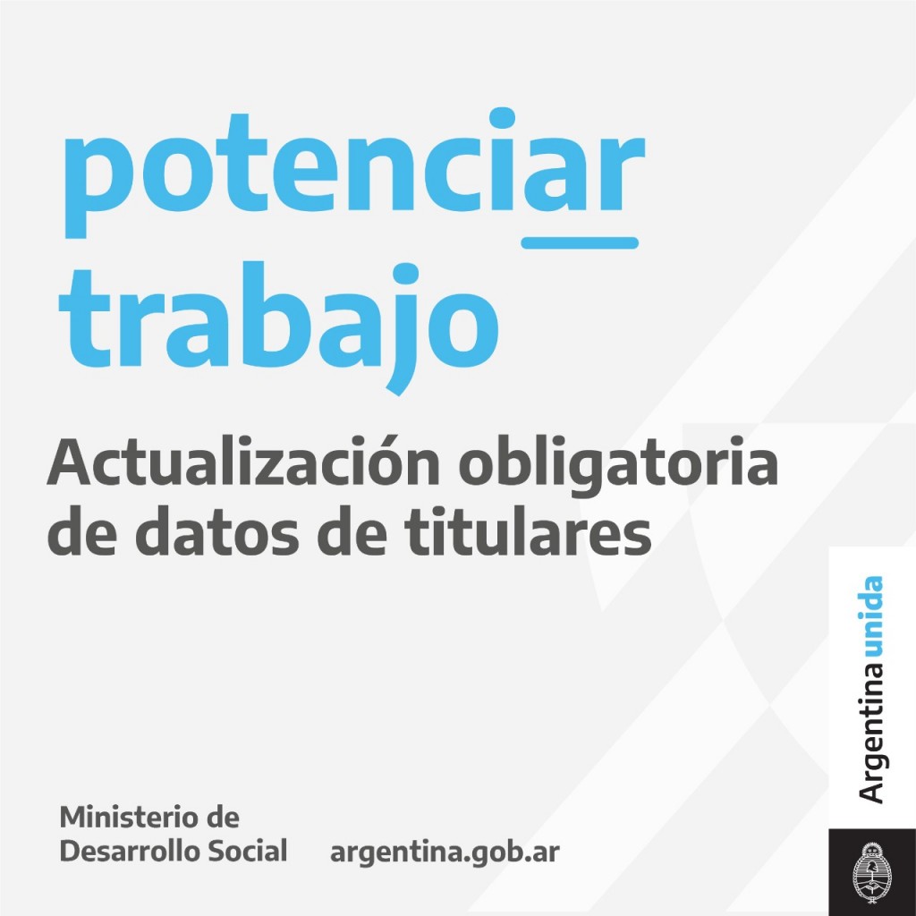 Desarrollo social convoca a titulares de potenciar trabajo a