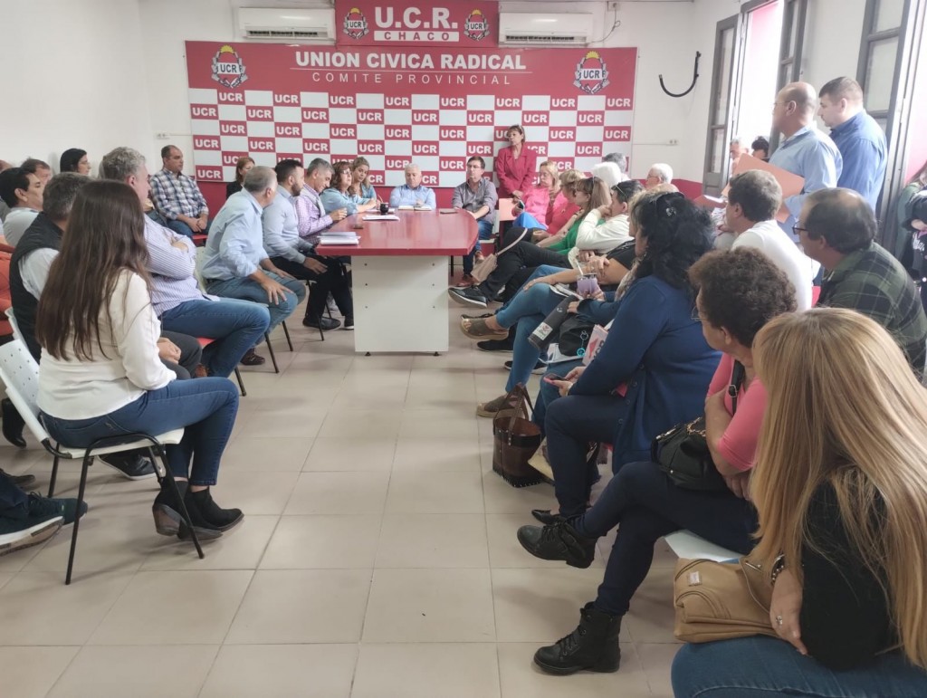 Las líneas que apoyan a Zdero sumaron propuestas al plenario de la UCR