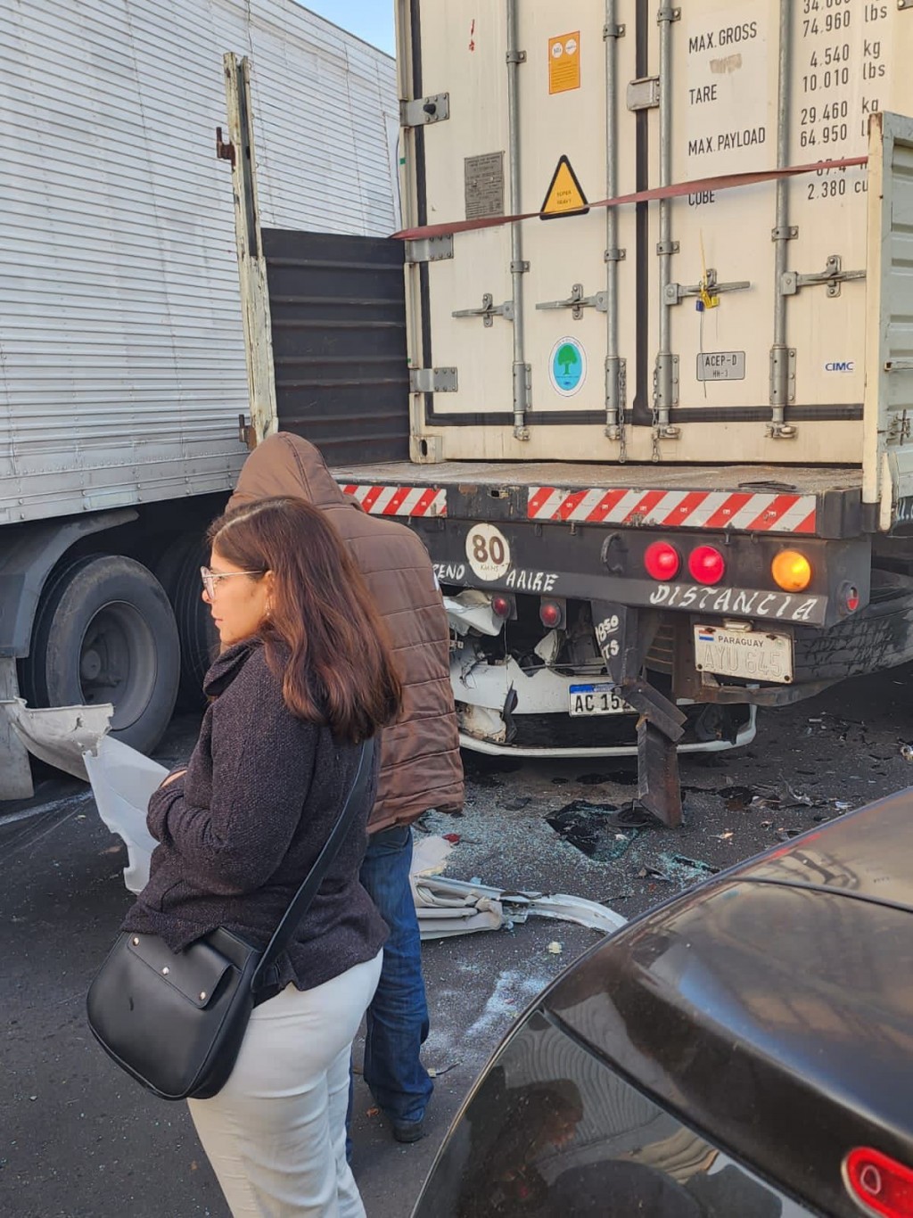 Video: Choque en cadena con 10 vehículos involucrados por ruta 11