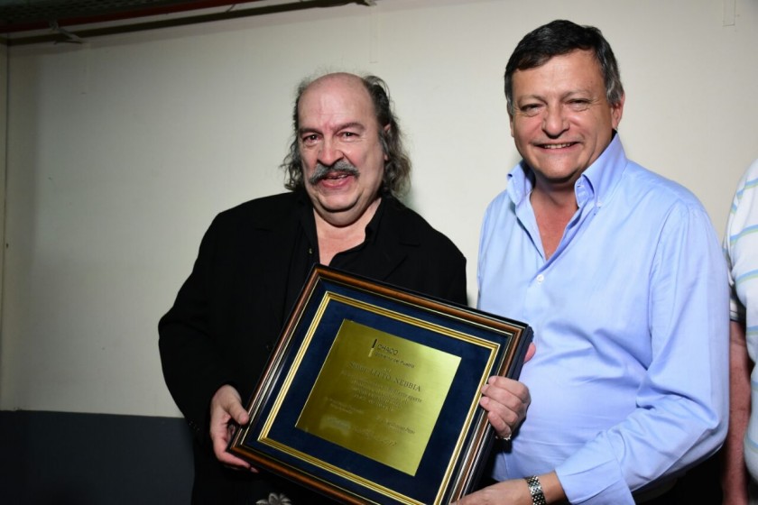 PEPPO HOMENAJEÓ A LITTO NEBBIA EN SU PASO POR CHACO