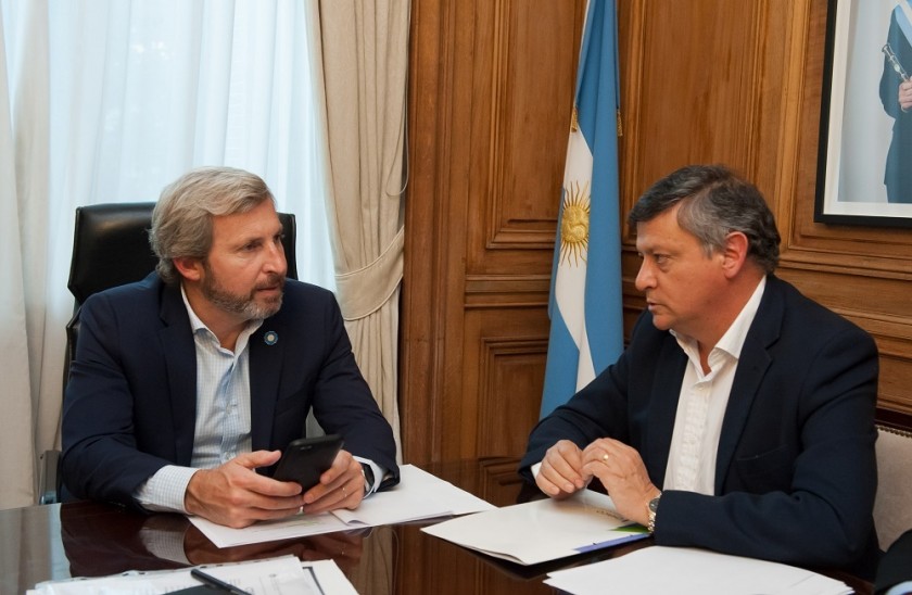 Peppo planteó a Frigerio la necesidad de contar con financiamiento para obras del interior