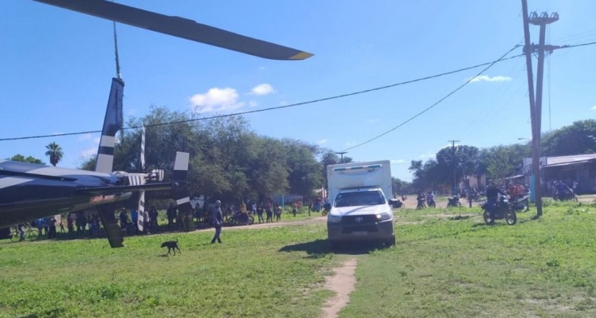 CON AYUDA DEL GOBERNADOR GUSTAVO VALDÉS, EL GOBIERNO DEL CHACO TRASLADÓ EN HELICÓPTERO A 2 EMBARAZADAS DESDE EL SAUZALITO A CASTELLI