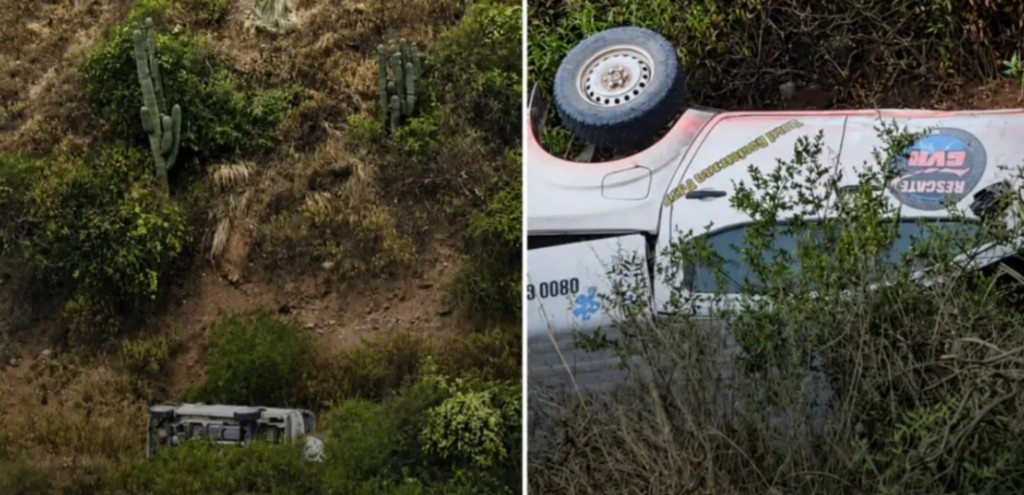 Una camioneta cay&oacute; 30 metros por un barranco en Salta y sus ocupantes sobrevivieron