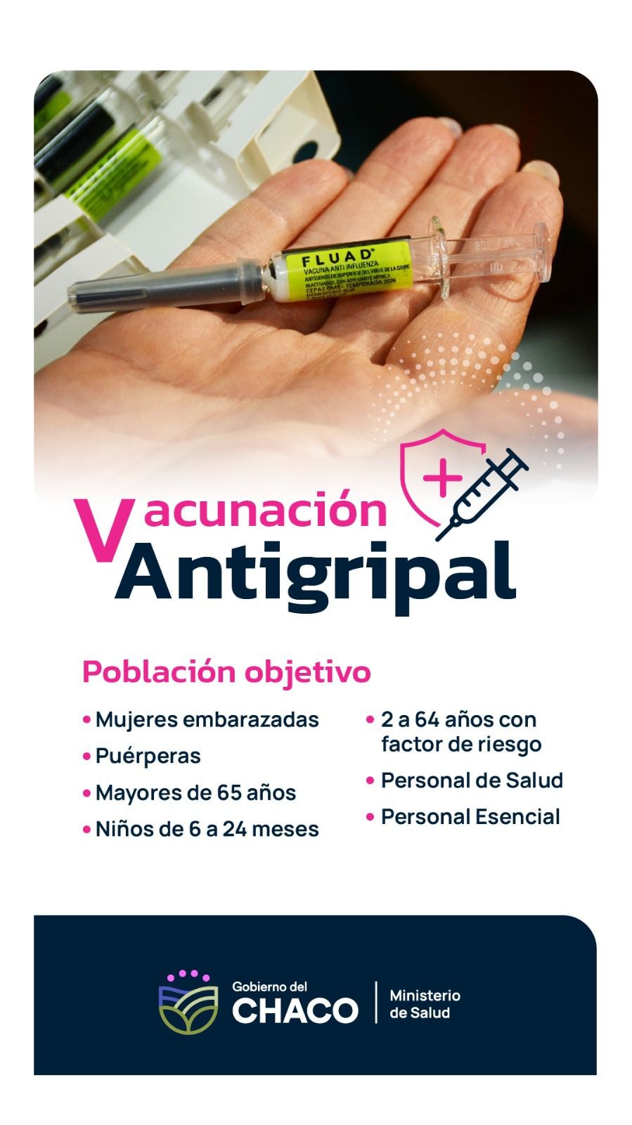 VACUNACI&Oacute;N ANTIGRIPAL: SALUD RECUERDA LA IMPORTANCIA DE INMUNIZAR A LOS GRUPOS DE RIESGO