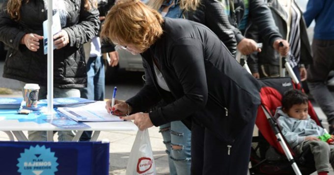 #BajemosLosPrecios alcanzó el millón de firmas