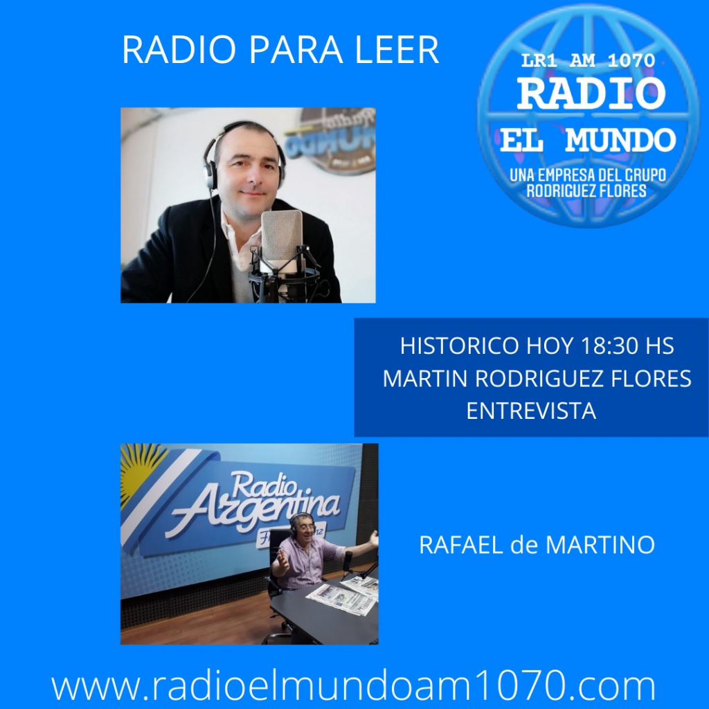 Rafael de Martino entrevistará a Martin Rodríguez Flores