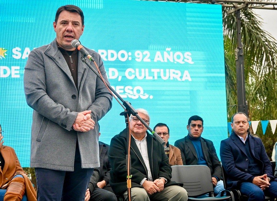 SAN BERNARDO: EL GOBIERNO PROVINCIAL JUNTO AL INTENDENTE LOCAL ACOMPAÑÓ EL ANIVERSARIO N° 92 DE LA LOCALIDAD