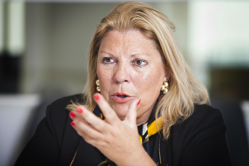 Carrió instó a la gente a no comprar en los supermercados