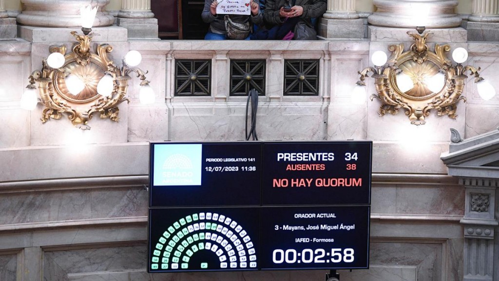 Por falta de quorum fracasó la sesión en el Senado para aprobar pliegos de jueces