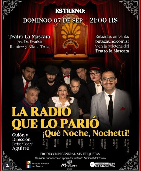 🎭 “La Radio que lo Parió” llega a Resistencia con un viaje al pasado