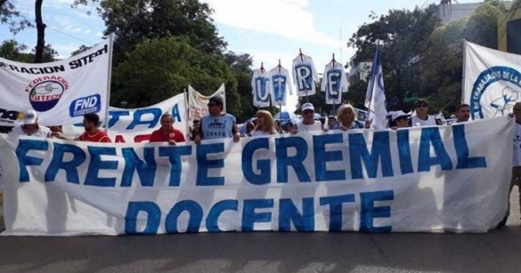 PARO DOCENTE EN CHACO COMO RESPALDO AL CONFLICTO EDUCATIVO DE CHUBUT