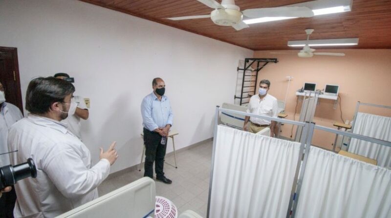 Las Breñas: Capitanich inauguró un centro de aislamiento para pacientes con COVID-19