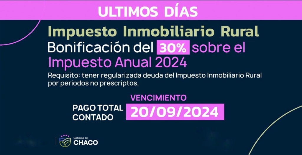 Impuesto Inmobiliario Rural: hasta el viernes hay tiempo para acceder a la bonificación del 30% 