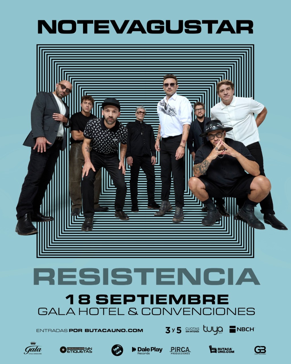 No Te Va Gustar vuelve a Resistencia! El viernes 18 de setiembre, a las 21 horas, en el Gala Hotel & Convenciones, No Te Va Gustar presenta: &ldquo;Florece en el Caos&rdquo;, 