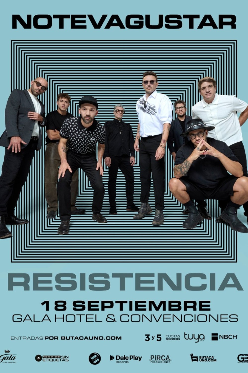 No Te Va Gustar vuelve a Resistencia! El viernes 18 de setiembre, a las 21 horas, en el Gala Hotel & Convenciones, No Te Va Gustar presenta: &ldquo;Florece en el Caos&rdquo;, 