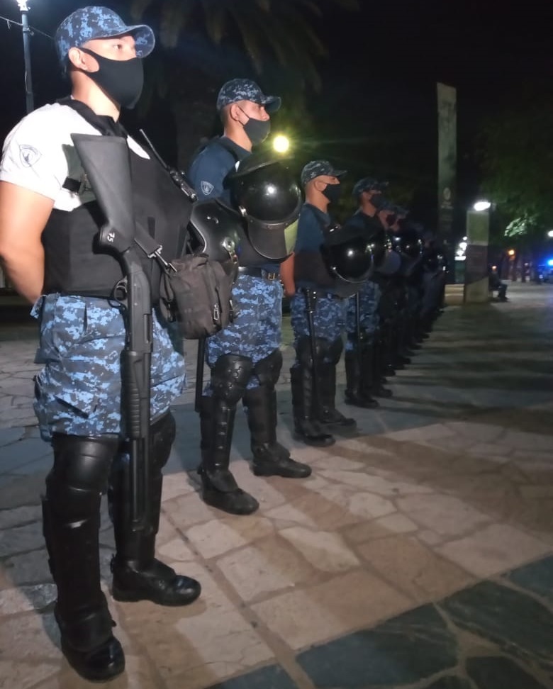Resistencia: Gran despliegue policial en el comienzo de la alarma sanitaria