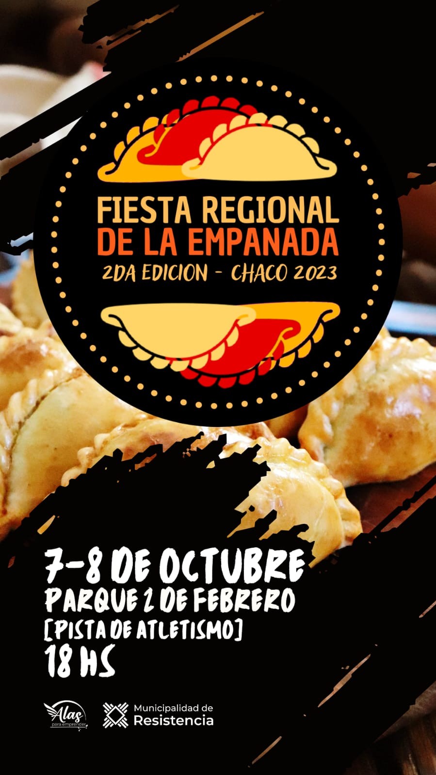 El 7 y 8 de octubre se realizará la segunda Fiesta Regional de la Empanada en el Parque 2 de Febrero de Resistencia