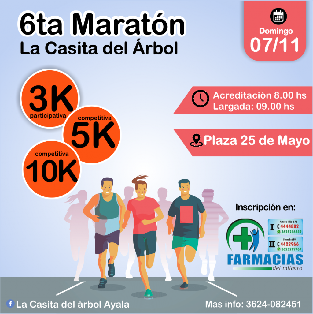 6° Maratón Solidaria a beneficio del Merendero/comedor 