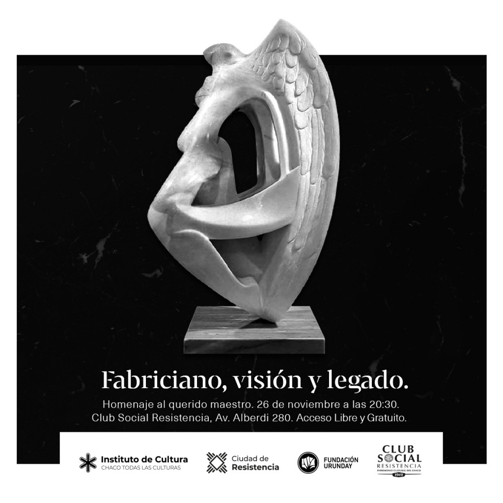 Rendirán un homenaje al escultor chaqueño Fabriciano Gómez  en el Club Social Resistencia