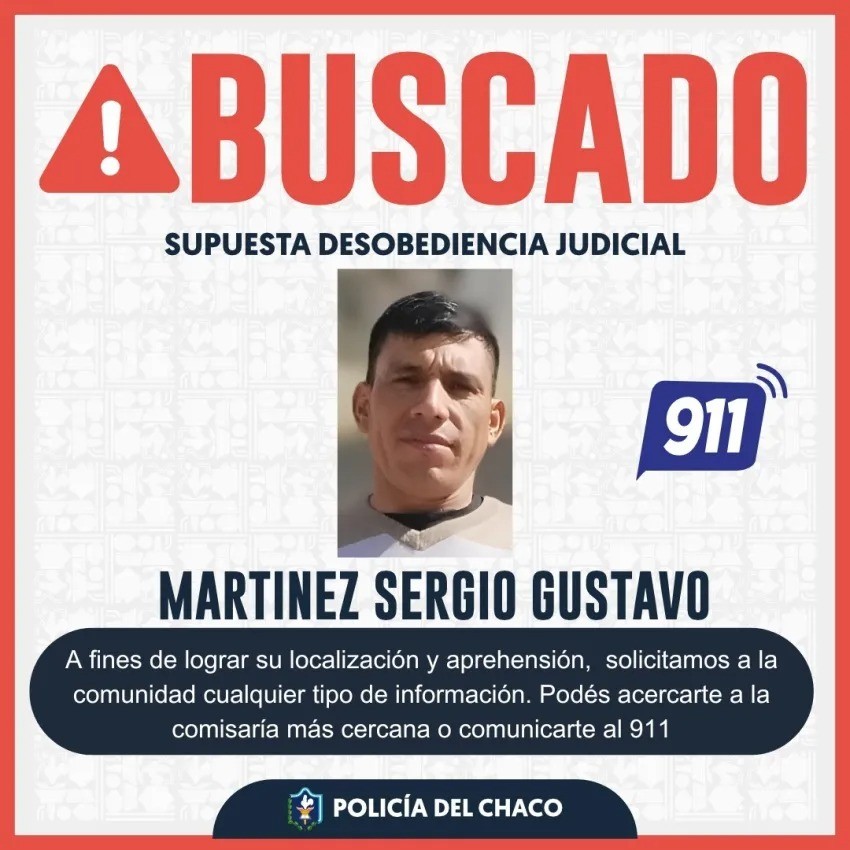 Castelli: buscan a un policía prófugo por causas vinculadas a la violencia de género