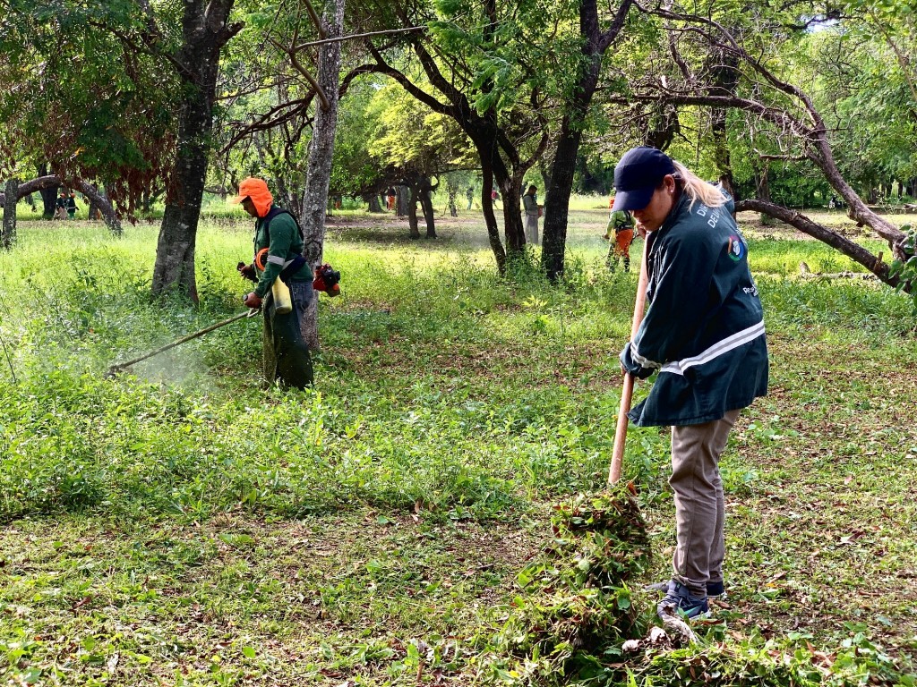 Resistencia realizó un operativo de limpieza integral en el predio del Parque Ávalos  