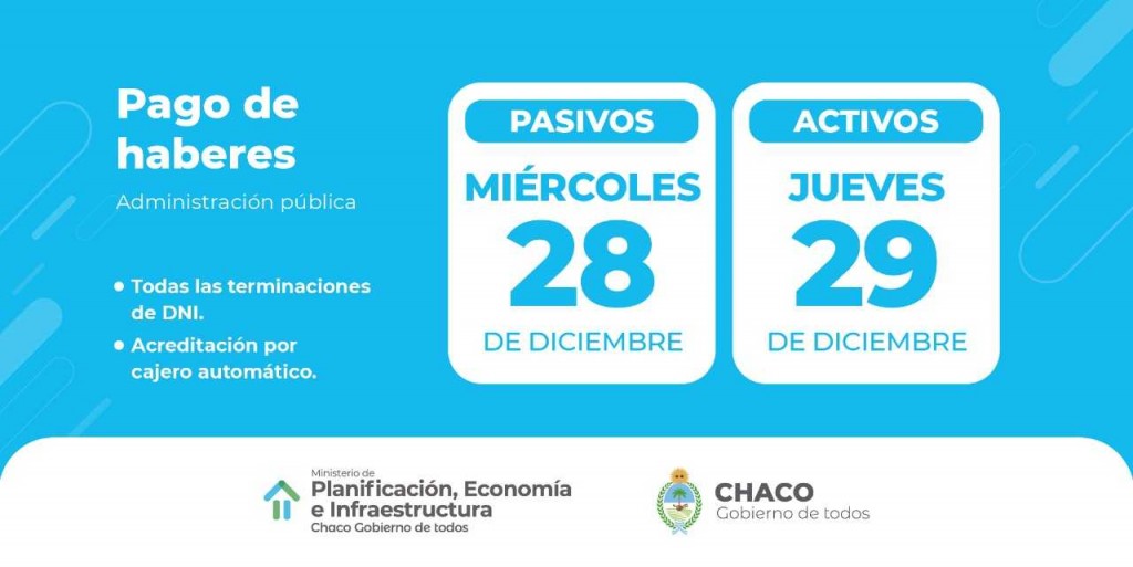 Con aumento el Gobierno paga salarios mi rcoles 28 y jueves 29 de