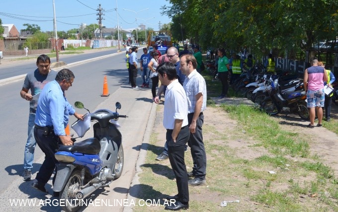 Continúan los operativos de control a motociclistas en diferentes puntos de la ciudad