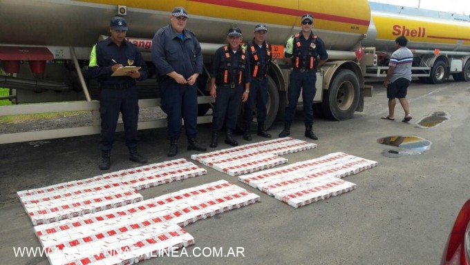 INCAUTAN 200 CARTONES DE CIGARRILLOS ILEGALES EN PUENTE GRAL. BELGRANO