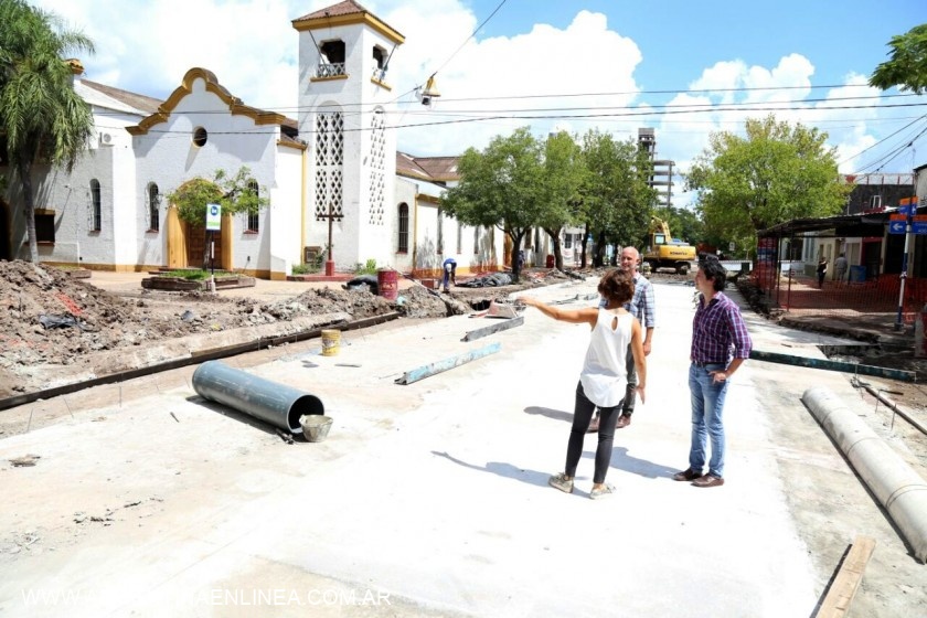 Marcados avances en la remodelación de la plaza España