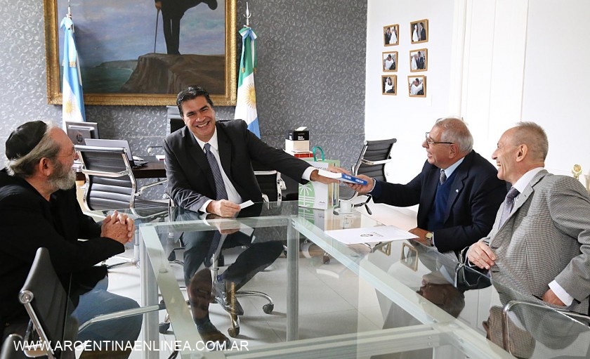 Capitanich brindó los saludos protocolares al embajador de Israel en el NEA