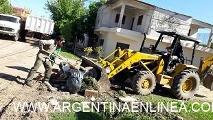 El municipio desplegó tareas de limpieza integral en villa Federal