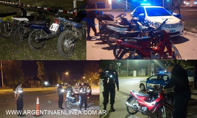Control de motos: Resistencia e interior con 24 secuestradas