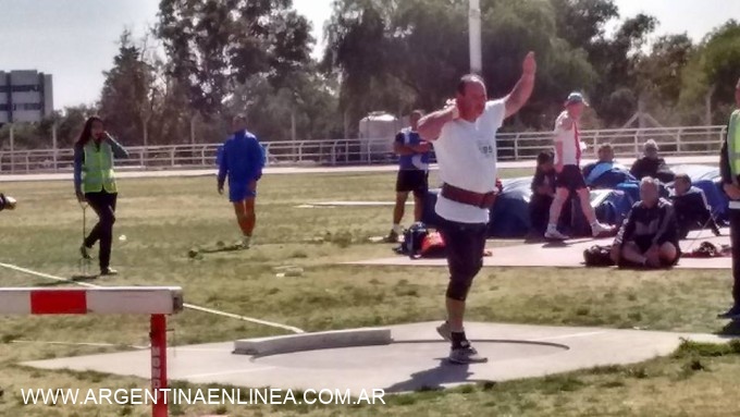 Claudio Abogado, Campeón Nacional en Lanzamiento de Bala en el 37º Torneo Nacional de Pista y Campo de Atletas Master en Mendoza