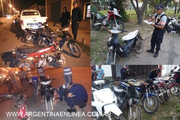 38 Motos incautadas en operativos de control rutinario