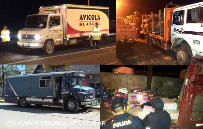 MEGAOPERATIVO DE CAMINERA en el interior  intervienen varios transportes ilegales
