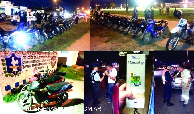 CONTINUAN LOS CONTROLES DE MOTOS Y DE ALCOHOLEMIA SOBRE LA CIUDAD