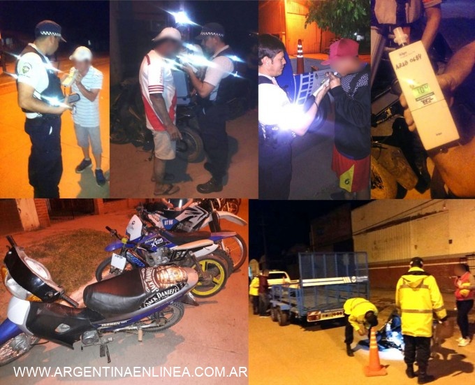 CAMINERA SECUESTRA 41 MOTOCICLETAS EN OPERATIVO NOCTURNO