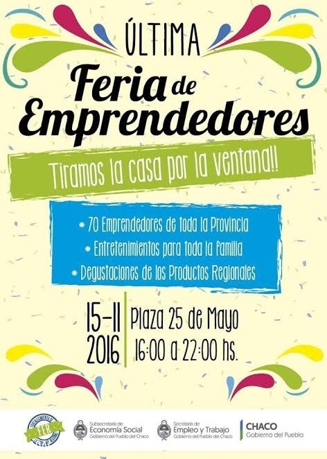 	 LA ÚLTIMA FERIA DE EMPRENDEDORES DEL AÑO SE PASÓ A ESTE VIERNES 18